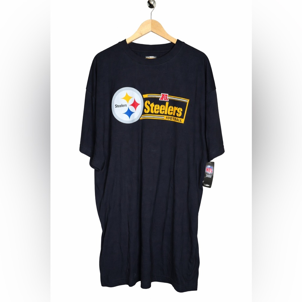 Pittsburgh Steelers NFL Team Apparel T Shirt Mens 3XT Black‎ NWT